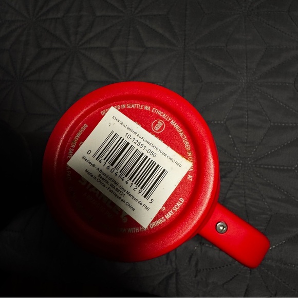 Stanley Red Insulated Travel Mug with Handle and Straw - Picture 6 of 8